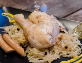 Choucroute au champagne et poulet
