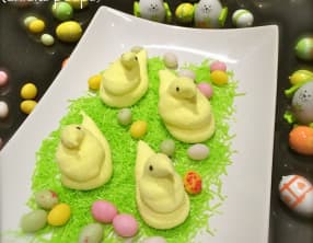 Poussins de Pâques en guimauve - Marshmallow chicks