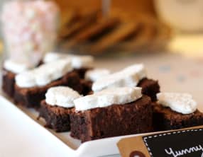 Brownies aux pépites de chocolat et guimauves