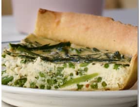 Tarte aux asperges sauvages