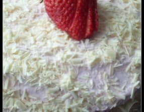 Merveilleux fraise chocolat blanc