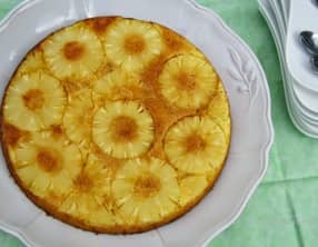 Gâteau renversé coco ananas