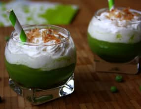 Cappuccino de petits pois