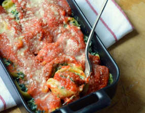 Lumaconi à la Ricotta et aux Epinards