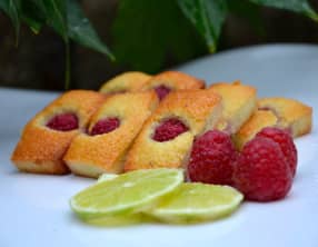 Financiers citron vert - framboises
