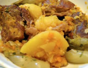 Sauté de veau flambé à l'Armagnac