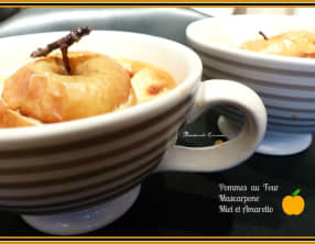 Pommes au four au mascarpone miel et Amaretto