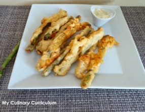 Beignets d'asperges vertes