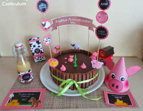 Gâteau mare aux cochons