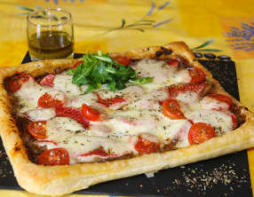 tarte rectangulaire aux rougets barbets