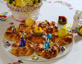 Brioches nids de Pâques