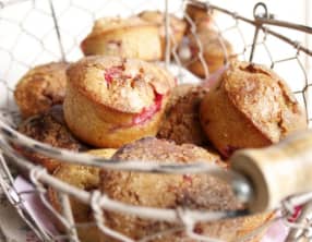 Muffins aux fraises et citron vert