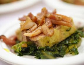 Terrine de pommes de terre et d'épinards nouveaux