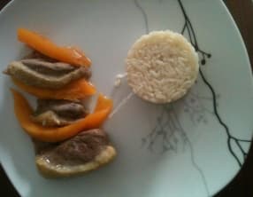 Magret de canard au melon et au miel