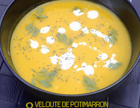 Velouté de potimarron clémentines et épices