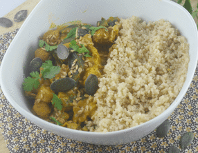 Curry de pois chiches aux légumes