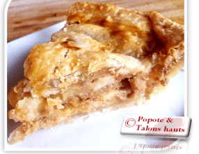 Tarte aux pommes et sucre à la crème