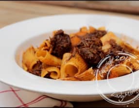 Rigatonis à la joue de boeuf