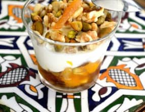 Verrine mascarpone et yaourt à l'orientale