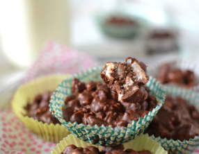 Bouchées végétales chocolat, riz soufflé