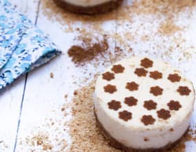 Cheesecake avec son biscuit au caramel