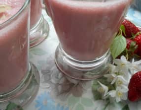 Milk-shake fraise et amande