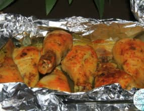 Papillotes de poulet curcuma et fenugrec