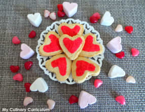 Shortbread coeur au citron