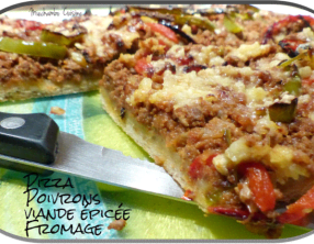 Pizza à la viande épicée