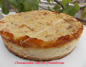 Cheesecake citron framboise