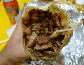 Wrap - burrito aux crevettes épicées