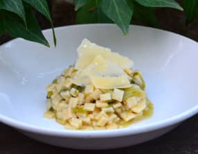 Risotto de crozets aux poireaux