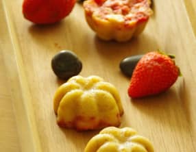 Minis moelleux à la fraise