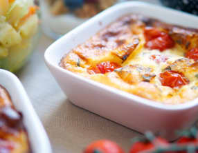 Clafoutis tomates cerises