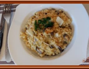 Coquillettes aux moules façon risotto.