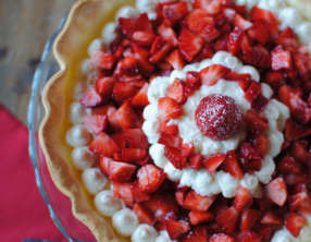 Tarte aux fraises légère