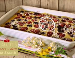 Clafoutis aux fraises mûres et lait d'amande à l'Omnicuiseur