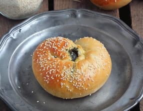 Petits pains escargots épinards et féta