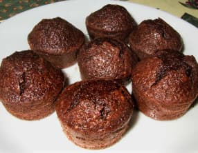 Petits gâteaux légers choco-courgette-amande