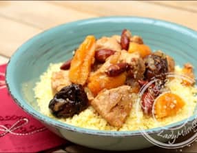 Tajine express de poulet aux fruits secs