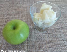 Sorbet pomme verte à la turbine ou sorbetière