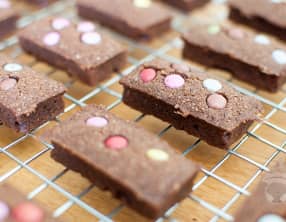 Financiers au chocolat et au Smarties