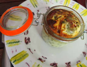 Clafoutis aux petits pois et fèves