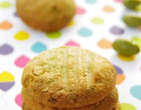 Cookies aux éclats d'amandines thé matcha