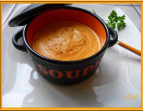 Velouté de carottes au lait concentré