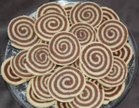 Sablé spirale chocolat vanille