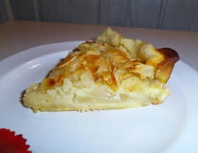 Tarte bourdaloue: Poires et crème aux amandes