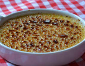 Crème brûlée aux cerises