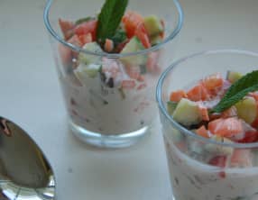 Salade de légumes façon raïta