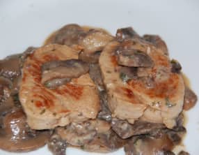 Filet mignon de porc aux champignons